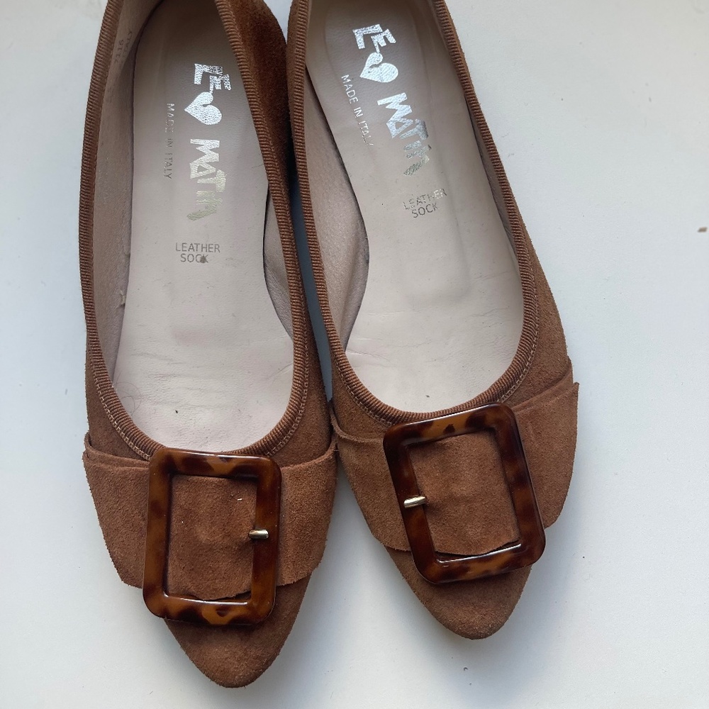 SUEDE BALLERINA SIZE 7